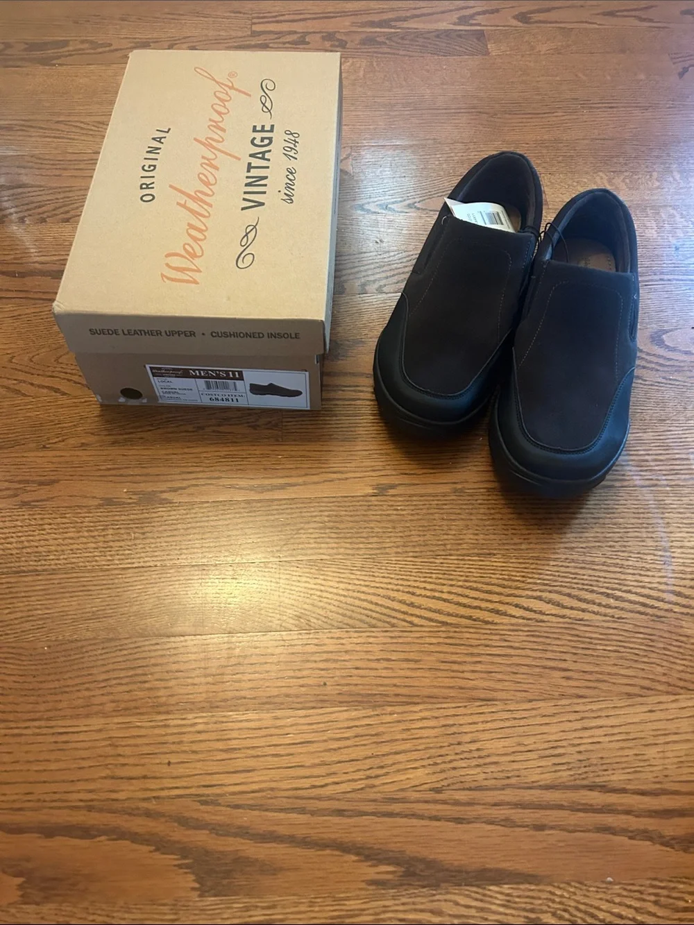 Weatherproof Men’s Slip-On Loafers in Black
